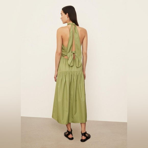 Vince Draped Neck Halter Dress - Picture 3 of 6